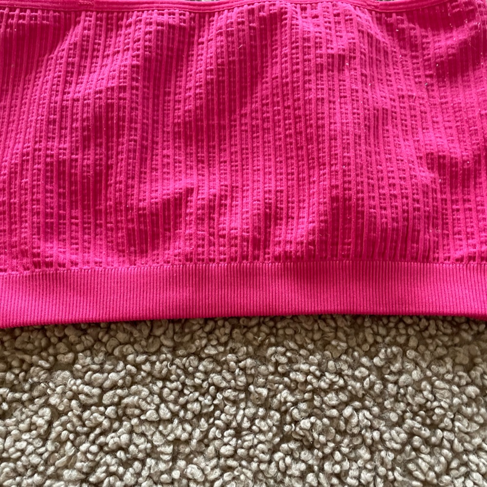 Spiritual Gangster Wide Rib Bandeau Cami in Raspberry M/L - Picture 15 of 17